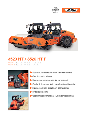 Cilindri compactori cu un singur tambur Hamm 3520 HT-P