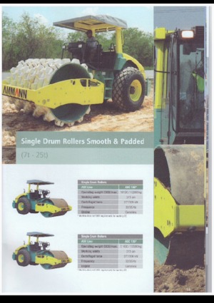 Cilindri compactori cu un singur tambur Ammann AC 70