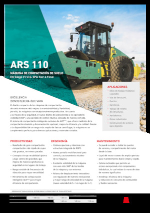 Cilindri compactori cu un singur tambur Ammann ARS 110 PD