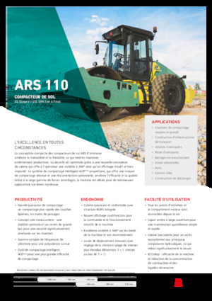 Cilindri compactori cu un singur tambur Ammann ARS 110 PD