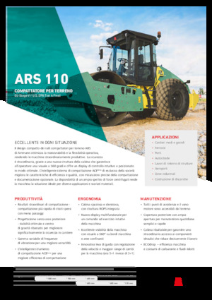 Cilindri compactori cu un singur tambur Ammann ARS 110 PD