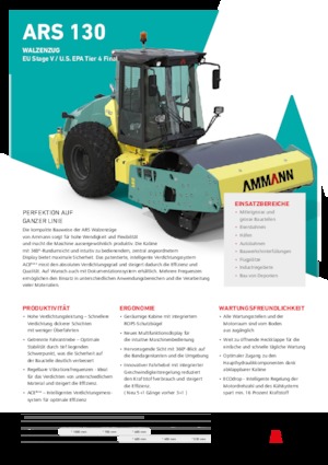 Cilindri compactori cu un singur tambur Ammann ARS 130