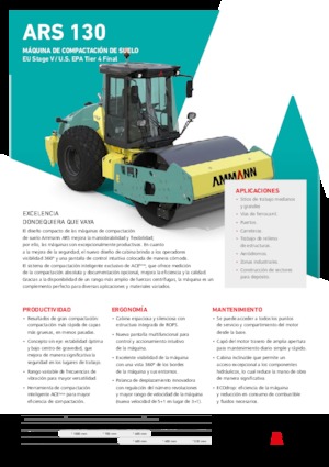 Cilindri compactori cu un singur tambur Ammann ARS 130