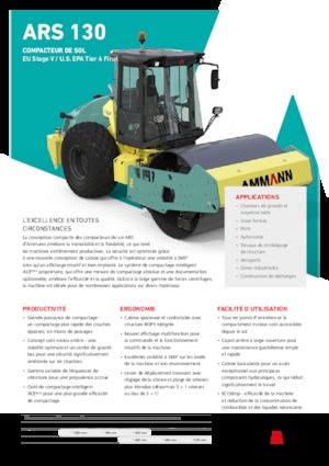 Cilindri compactori cu un singur tambur Ammann ARS 130