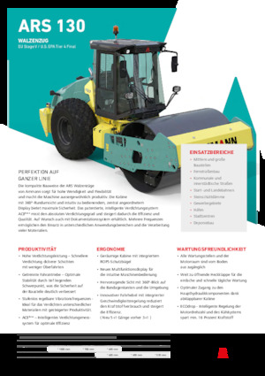 Cilindri compactori cu un singur tambur Ammann ARS 130 PD