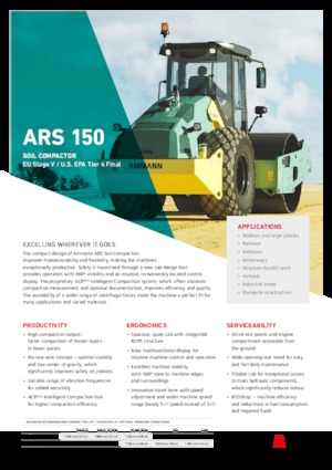 Cilindri compactori cu un singur tambur Ammann ARS 150