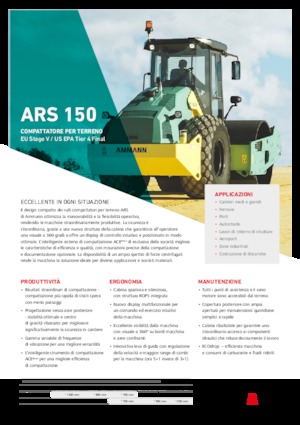 Cilindri compactori cu un singur tambur Ammann ARS 150