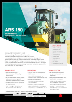 Cilindri compactori cu un singur tambur Ammann ARS 150 PD