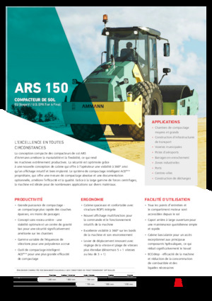 Cilindri compactori cu un singur tambur Ammann ARS 150 PD
