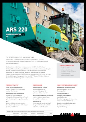 Cilindri compactori cu un singur tambur Ammann ARS 220