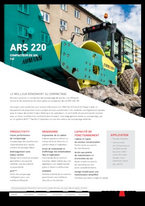 Cilindri compactori cu un singur tambur Ammann ARS 220