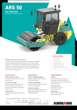 Cilindri compactori cu un singur tambur Ammann ARS 50
