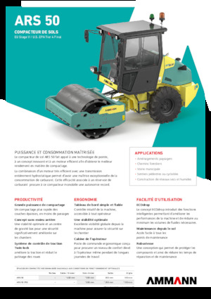 Cilindri compactori cu un singur tambur Ammann ARS 50