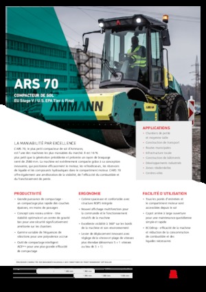 Cilindri compactori cu un singur tambur Ammann ARS 70