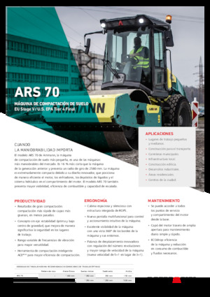 Cilindri compactori cu un singur tambur Ammann ARS 70 PD