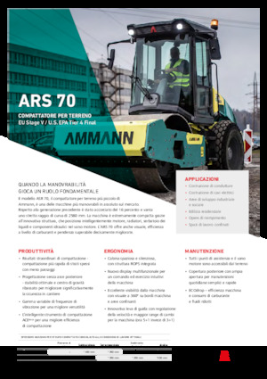 Cilindri compactori cu un singur tambur Ammann ARS 70 PD