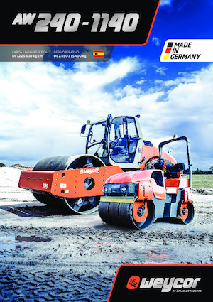 Cilindri compactori cu un singur tambur weycor AW 1080