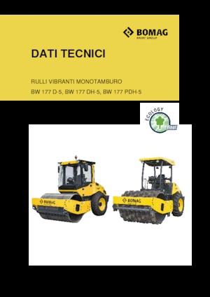 Cilindri compactori cu un singur tambur Bomag BW 177 D-5