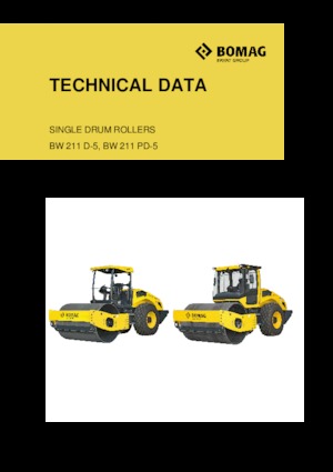 Cilindri compactori cu un singur tambur Bomag BW 211 PD-5
