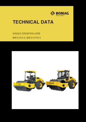 Cilindri compactori cu un singur tambur Bomag BW 213 PD-5