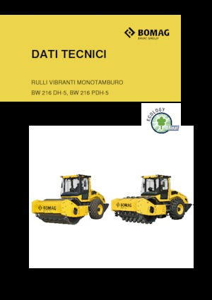 Cilindri compactori cu un singur tambur Bomag BW 216 DH-5