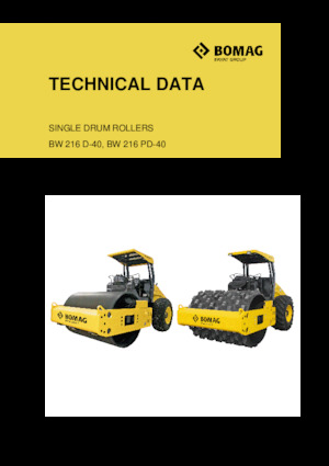 Cilindri compactori cu un singur tambur Bomag BW 216 PD-40