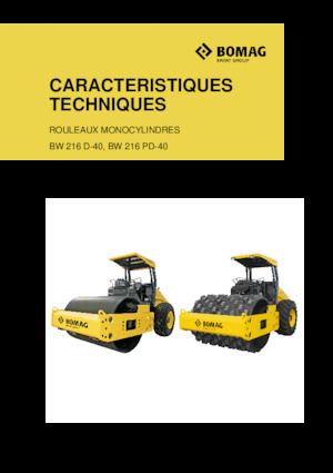 Cilindri compactori cu un singur tambur Bomag BW 216 PD-40