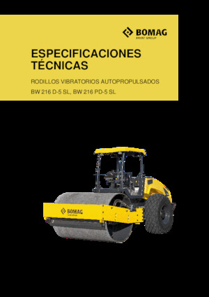 Cilindri compactori cu un singur tambur Bomag BW 216 PD-5 SL
