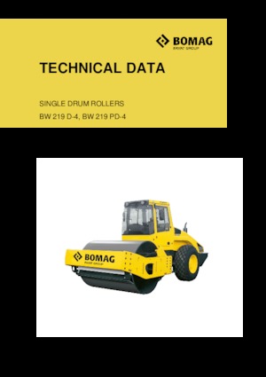 Cilindri compactori cu un singur tambur Bomag BW 219 D-4