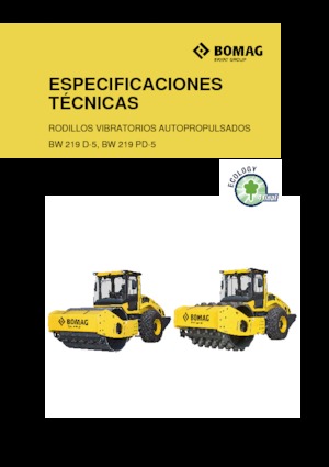Cilindri compactori cu un singur tambur Bomag BW 219 PD-5