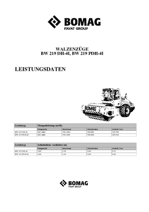 Cilindri compactori cu un singur tambur Bomag BW 219 PDH-4i