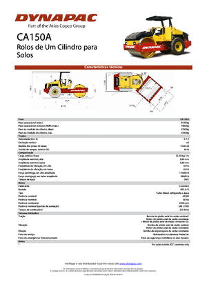 Cilindri compactori cu un singur tambur Dynapac CA 150 A