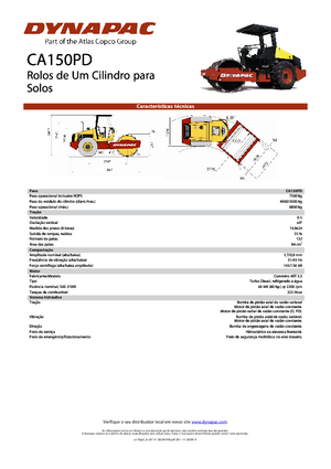 Cilindri compactori cu un singur tambur Dynapac CA 150 PD