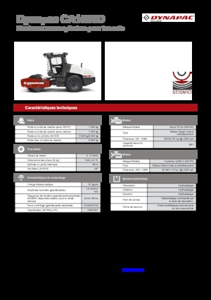 Cilindri compactori cu un singur tambur Dynapac CA 1500 D