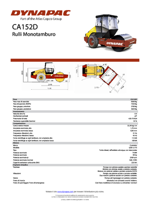 Cilindri compactori cu un singur tambur Dynapac CA 152 D