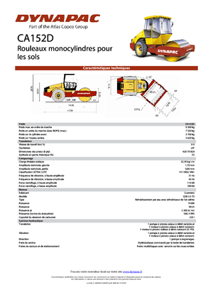 Cilindri compactori cu un singur tambur Dynapac CA 152 D