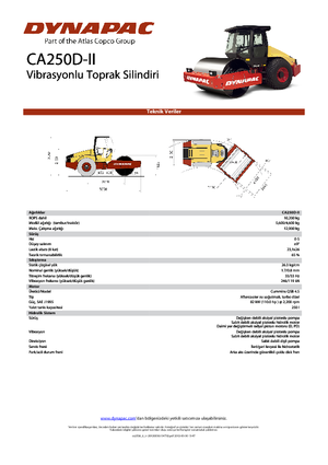 Cilindri compactori cu un singur tambur Dynapac CA 250 D-II