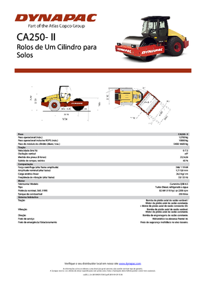 Cilindri compactori cu un singur tambur Dynapac CA 250-II