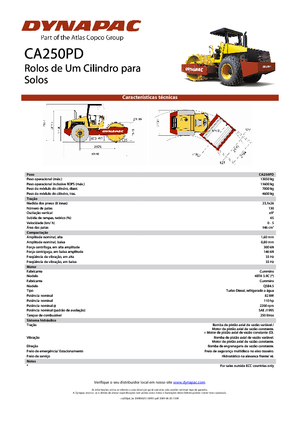 Cilindri compactori cu un singur tambur Dynapac CA 250 PD