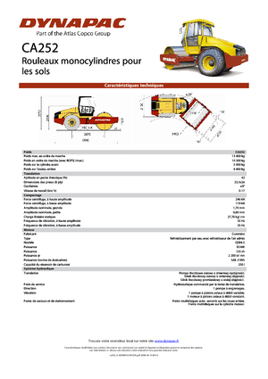 Cilindri compactori cu un singur tambur Dynapac CA 252