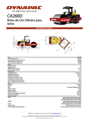 Cilindri compactori cu un singur tambur Dynapac CA 260 D