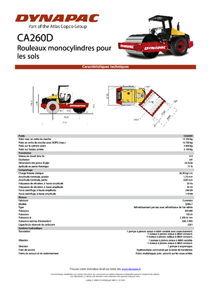 Cilindri compactori cu un singur tambur Dynapac CA 260 D