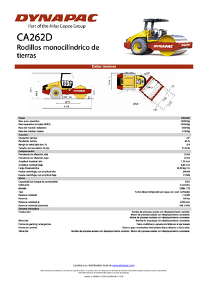 Cilindri compactori cu un singur tambur Dynapac CA 262 D