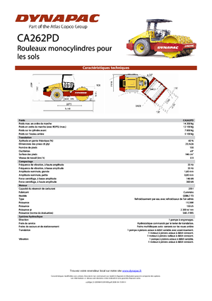 Cilindri compactori cu un singur tambur Dynapac CA 262 PD