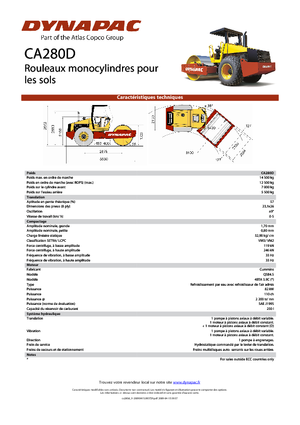 Cilindri compactori cu un singur tambur Dynapac CA 280 D