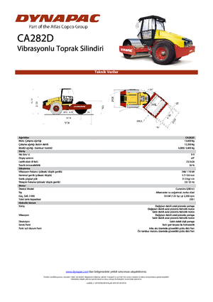 Cilindri compactori cu un singur tambur Dynapac CA 282 D