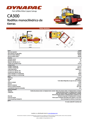 Cilindri compactori cu un singur tambur Dynapac CA 300