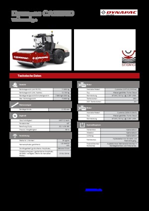 Cilindri compactori cu un singur tambur Dynapac CA 3500 D