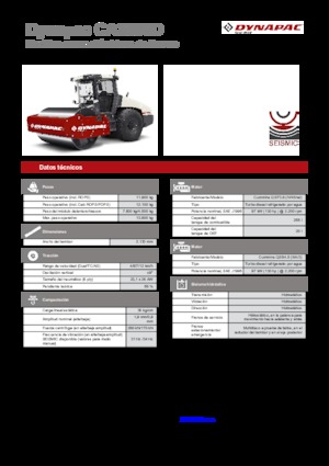 Cilindri compactori cu un singur tambur Dynapac CA 3500 D