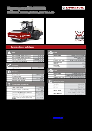 Cilindri compactori cu un singur tambur Dynapac CA 3500 D